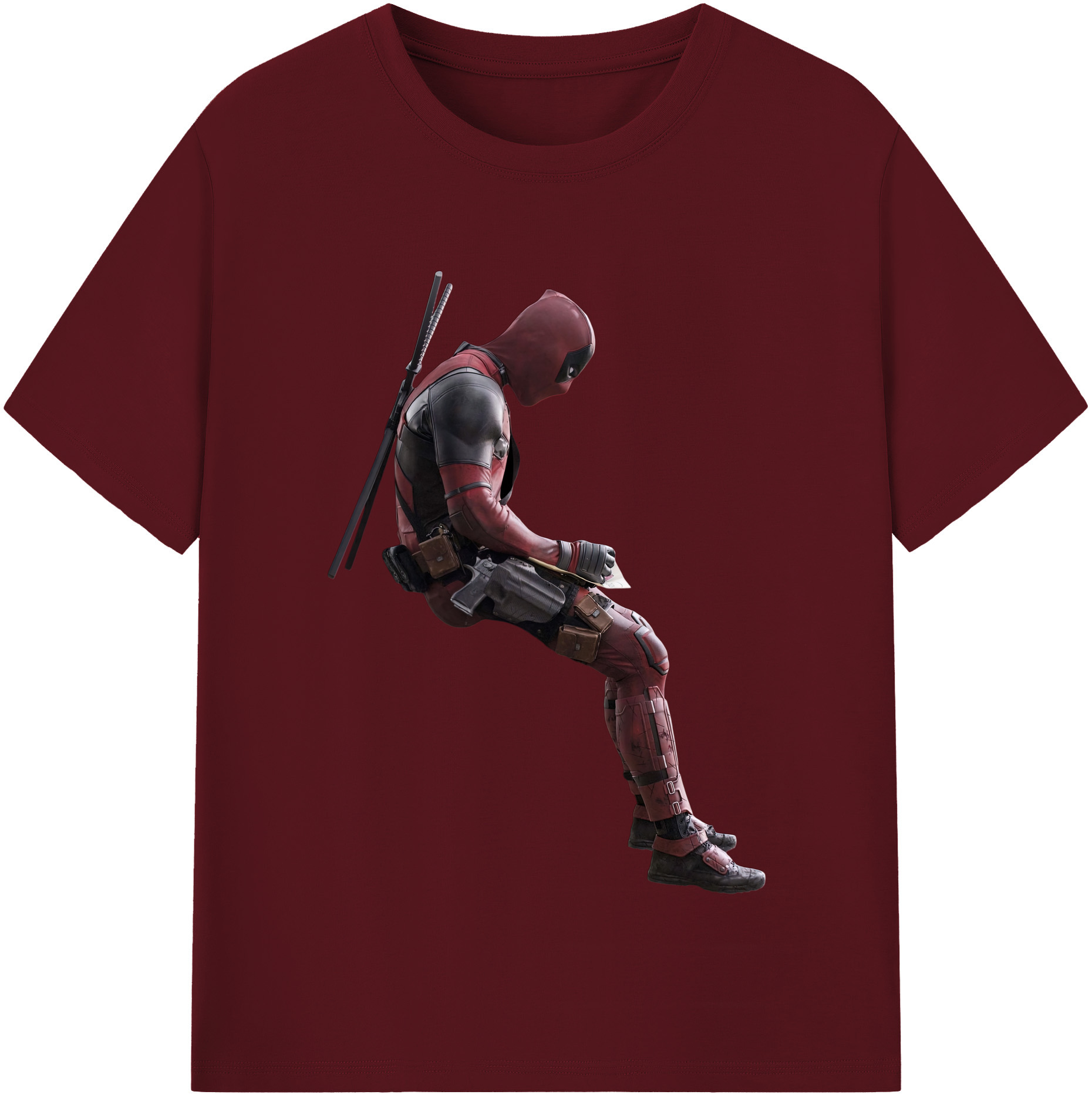（画像用） Deadpool デッドプール 綿100％半袖Tシャツ（フロントプリント）